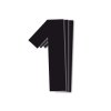 BLACKBIRD startovní číslo 16cm x 7,5cm jednoduché, barva černá, číslo 1 (3 ks)