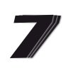 BLACKBIRD startovní číslo 25cm x 20cm šikmé, barva černá, číslo 7 (3 ks)