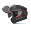 Výklopná přilba na motorku TXR Rival černo-šedo-červená