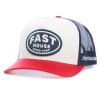 Archie Hat White Red F