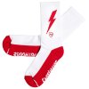 Wired Sock White Red