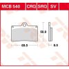 84119 trw mcb540sv sintrovane brzdove desticky na motorku