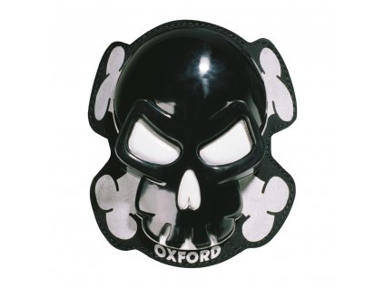 Oxford Skull čierne slidery OX683 (pár)