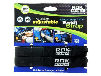 Popruhy ROK Straps 25mm / 1,5m čierne