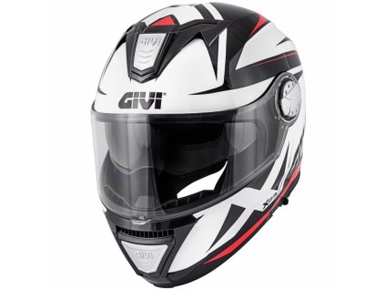 GIVI vyklápacia prilba X.23 Sydney pointed Matt black/white/red