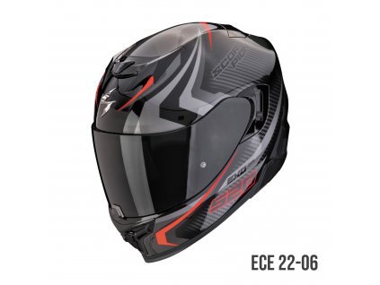 Scorpion Exo 520 Air TERRA Black-Silver-Red