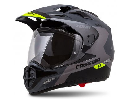 Cassida Tour 1.1 Spectre enduro prilba čierna-fluo