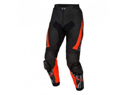 Seca SRS II kožené nohavice čierne/neončervené