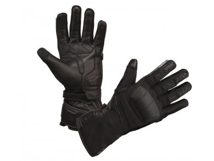 Modeka Black Ridge vodeodolné rukavice čierne