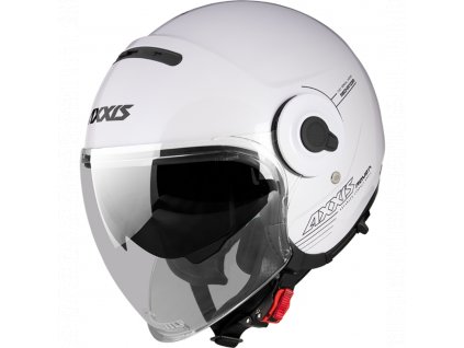 Axxis Raven SV Solid A0 otvorená prilba Gloss pearl white