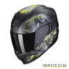 Scorpion Exo 520 Air MELROSE Matt black-Yellow