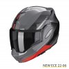 Scorpion Exo-Tech Evo GENRE preklápacia prilba Grey-Black-Red