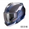 Scorpion Exo-Tech Evo TEAM preklápacia prilba Blue-Black-White