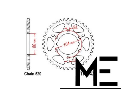 217868 1 217868 1 jt jtr1478 40 zadni kolecko rozeta 40 zubu 520 polaris