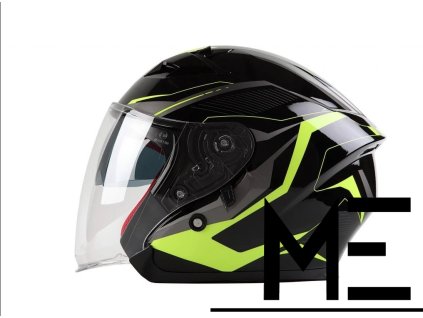 324319 1 324319 1 324319 1 maxx 878 s skutrova helma s plexi a slunecni clonou cerno zelena reflexni