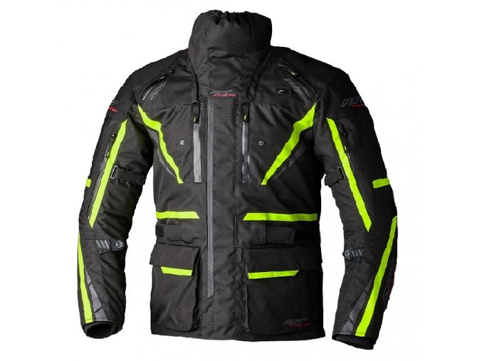 103489 ProSeries Paragon7 Ladies Textile Jacket Black FloYellow 01