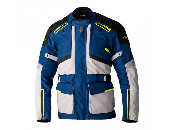 2979 endurance ce mens textile jacket navy silver yellow 001