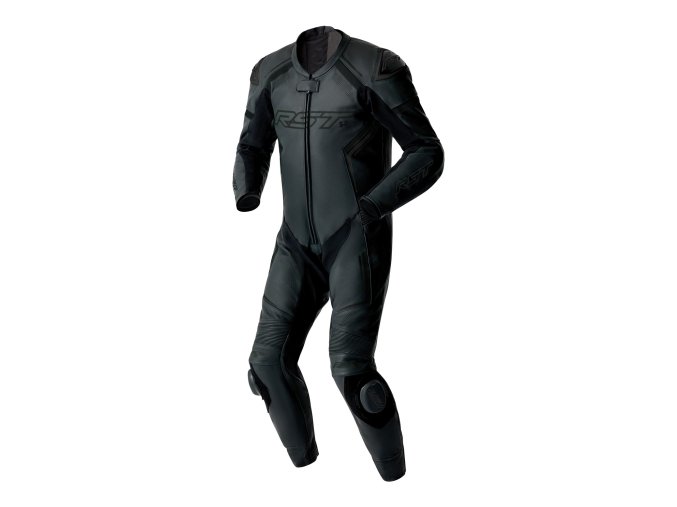 103604 S1 D3O Mens Leather Suit Black Grey Flo Green 001 Black Black Black