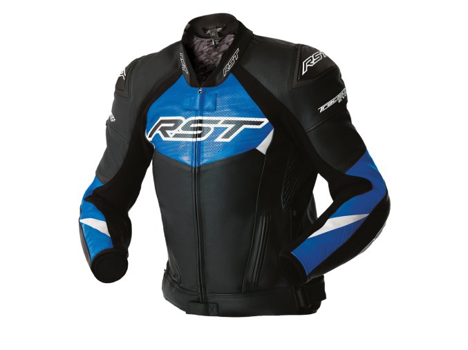 103635 Tractech Evo 5 D3O Mens Leather Jacket blk blu wht1
