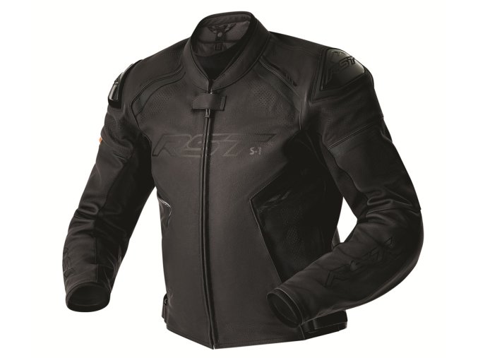 103605 S1 D3O Mens Leather Jacket Black Black Black 002