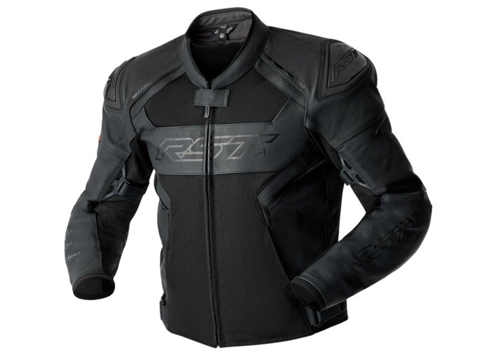 103606 S1 Mesh D3O Mens Leather Jacket Blackl Black 001