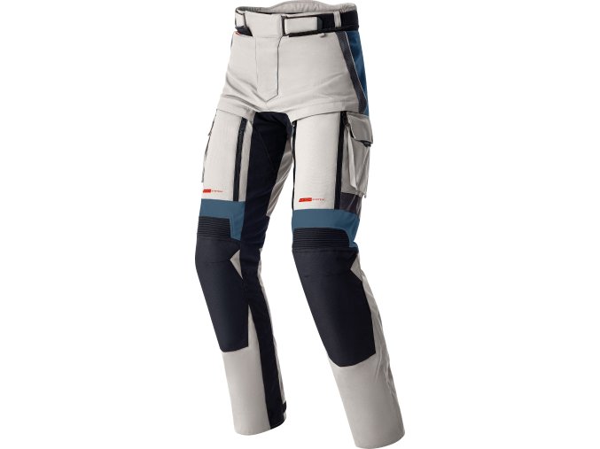 103616 Pro Series Adventure D3O Mens Textile Pants Sand Black 001 Black Black Silver Blue