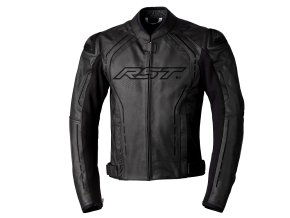 102977 S1 CE Mens Leather Jacket BlackBlackBlack Front