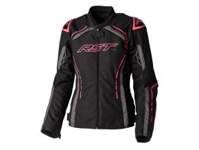 3056 S1 ce ladies textile jacket black pink 001