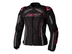 3118 S1 mesh ce ladies textile jacket black neon pink 001