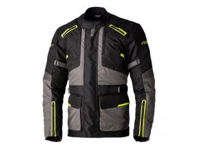 2979 endurance ce mens textile jacket black grey flo yellow 001
