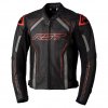2977 S1 ce mens leather jacket black grey red 001