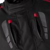 2985 Axio plus airbag CE mens textile jacket black grey red 004