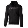 3007 RST X KEVLAR zip through logo ce mens textile hoodie black grey 001