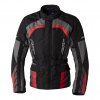 3028 Alpha 5 ce mens textile jacket black red 001