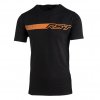 103095 Fade Mens T shirt Black Orange