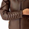 103644 Roadster Air D30 Ladies Leather Jacket Brown007