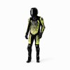 103602 Pro Series D3O Airbag Mens Leather Suit Black Flo Yellow 017