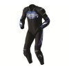 103634 Tractech D3O CE Mens Leather Suit Black Flo Red 001 Blue