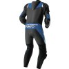blk blu back 103634 Tractech D3O CE Mens Leather Suit Black Flo Red 003 Blue