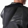 103635 Tractech Evo 5 D3O Mens Leather Jacket Black White 013