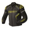 103605 S1 D3O Mens Leather Jacket Black Grey Yellow 002