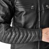 103638 Roadster Air D30 Mens Leather Jacket Black 005