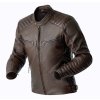103638 Roadster Air D30 Mens Leather Jacket Brown 001
