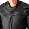 103639 Hillberry D30 Mens Leather Jacket Black 004