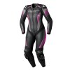 103477 TracTech EVO5 CE Ladies Leather Suit BlackPinkBlack Front HR