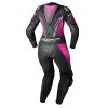 103477 TracTech EVO5 CE Ladies Leather Suit BlackPinkBlack Back HR