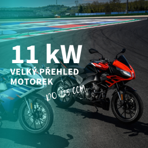 Velký přehled motorek do 125 ccm pro 16ti leté