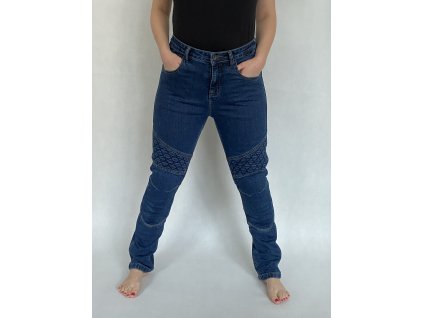 Dámské kevlarové jeans RST STRAIGHT SLIM CE 2089 blue