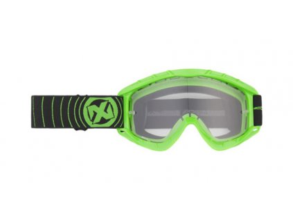 Moto brýle NOX cross green fluo
