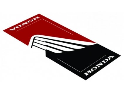 Koberec pod motorku Honda Black Red